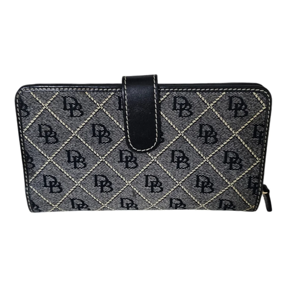 DOONEY & BOURKE Signature Canvas/Leather 3pc Combo Hobo, Wallet & Coin Purse.